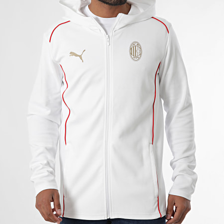 Puma - Sudadera con cremallera AC Milan Casuals 777659 Blanco