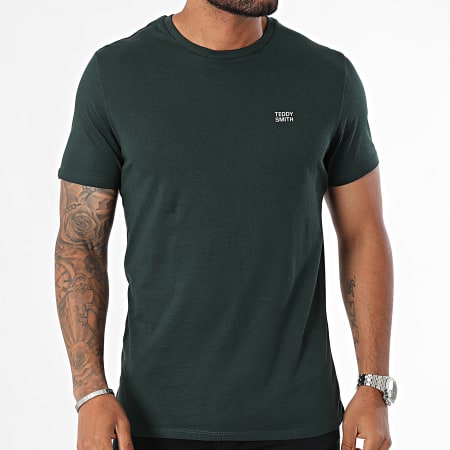 Teddy Smith - Camiseta 11016931D Verde Oscuro