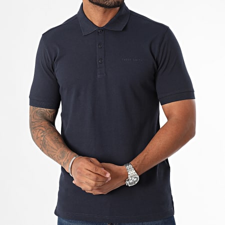 Teddy Smith - Alban Korte Mouw Polo 11316818D Marineblauw