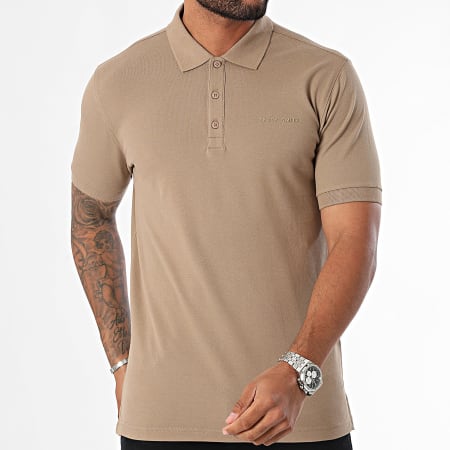 Teddy Smith - Alban Polo met korte mouwen 11316818D Donkerbeige