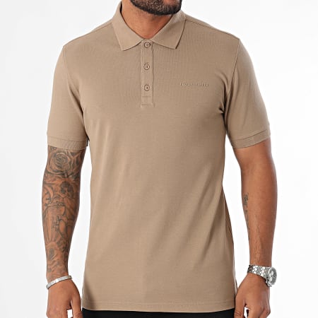 Teddy Smith - Alban Polo met korte mouwen 11316818D Donkerbeige