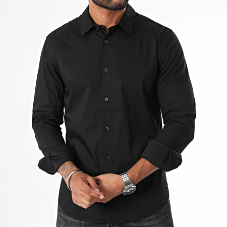 Teddy Smith - Oswald Camisa Manga Larga 10716990D Negro