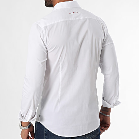 Teddy Smith - Oswald Camisa Manga Larga 10716990D Blanco