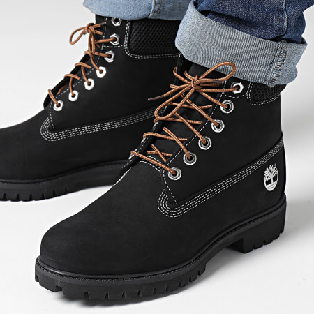 Timberland - Stivali Premium 6 In Lace Waterproof Medium A2P6W Nero Nubuck