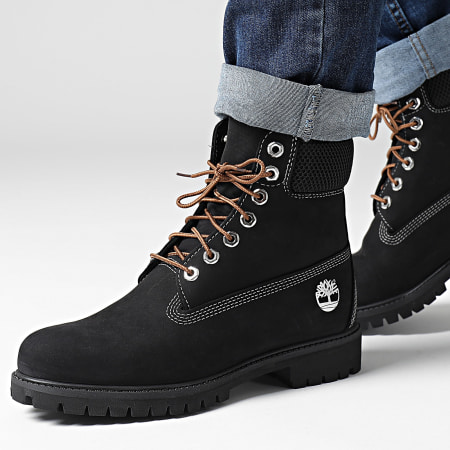 Timberland - Stivali Premium 6 In Lace Waterproof Medium A2P6W Nero Nubuck