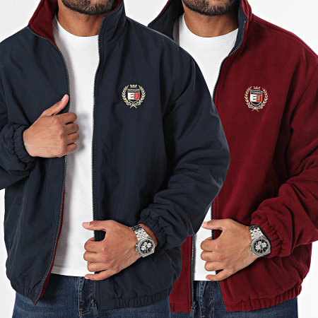 Tommy Jeans - Polar Crest Reverse 9643 Navy Reversible Zip Jacket