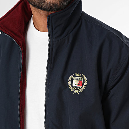 Tommy Jeans - Chaqueta Polar Crest Reverse 9643 Navy con cremallera reversible