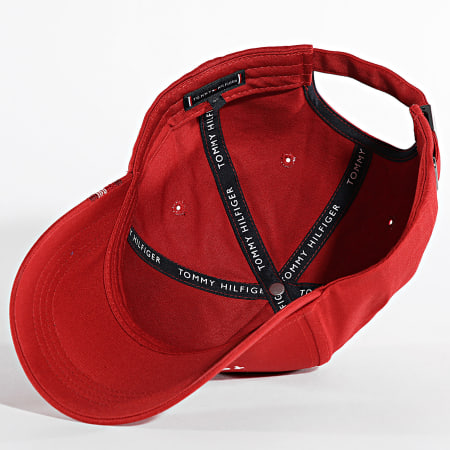 Tommy Hilfiger - TH Foundation Gorra de algodón de 6 paneles 2532 Rojo