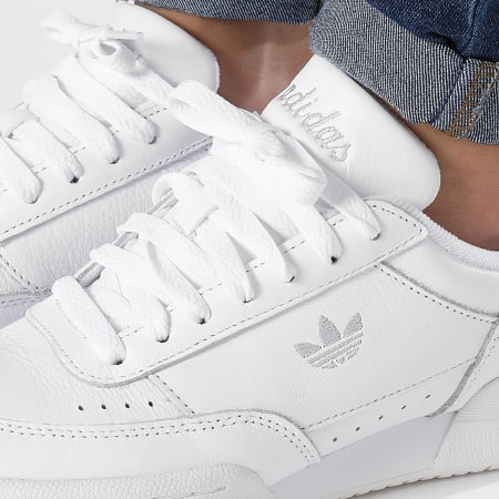 Adidas Originals - Sneakers donna Court Super W IF9433 Footwear White Silver Metallic Halo Blue