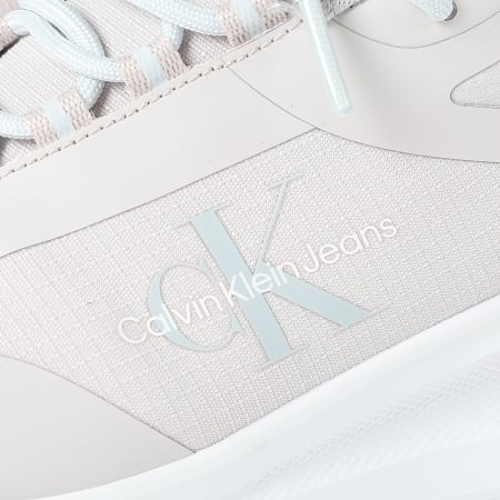 Calvin Klein - Eva Runner Low Lace Mix 1442 Lila Ash Bright Blanco Zapatillas Mujer