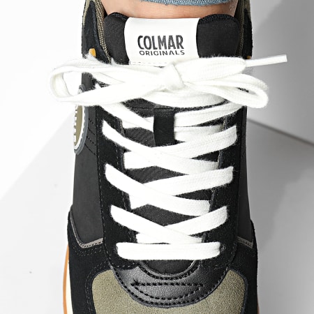 Colmar - Travis Block 009 Negro Verde Militar Ocre Sneakers