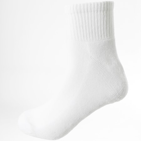 LBO - Lote de 10 pares de calcetines 0027 blancos