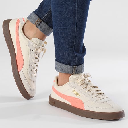 Puma - Club II Sneakers Donna Era 397447 Alpine Snow Fluro Peach Pes