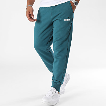 Puma - Pantalon Jogging Essential+ 2 Col Logo 586767 Vert Bouteille