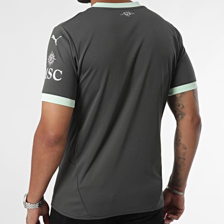 Puma - AC Milan Tercera Camiseta Replica Camiseta de Fútbol 775031 Gris Verde Claro Rosa