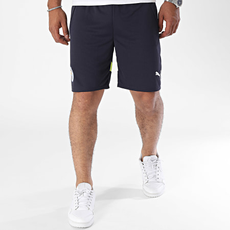 Puma - Pantaloncini da jogging replica MCFC 775114 blu navy