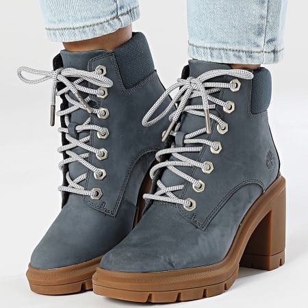 Timberland - Botas Mujer Allington Heights 6 Inch Lace Up A2CKC Nubuck Azul Oscuro