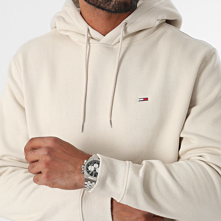 Tommy Jeans - Sudadera con capucha Flag 0742 Beige