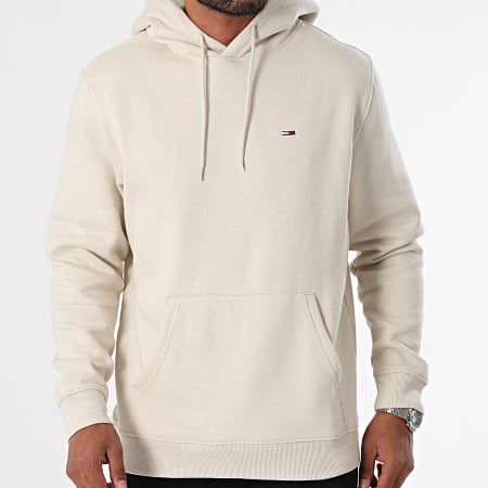 Tommy Jeans - Sudadera con capucha Flag 0742 Beige