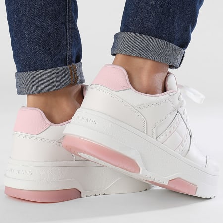 Tommy Jeans - De Brooklyn Flatform 2592 Misty Pink Damessneakers