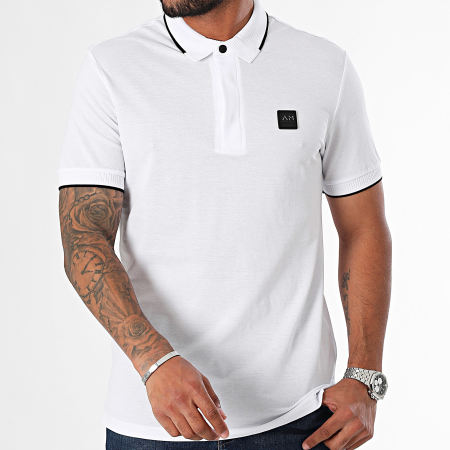 Antony Morato - Hong Kong MMKS02427 Wit Korte Mouw Poloshirt Regular Fit