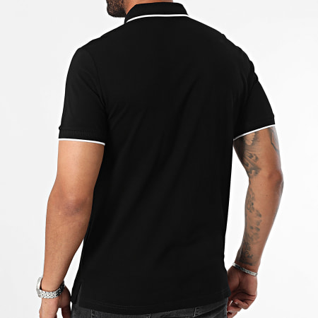 Antony Morato - Hong Kong MMKS02427 Zwart Korte Mouw Poloshirt Regular Fit