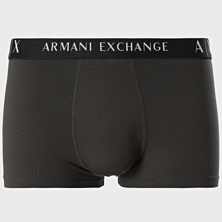 Armani Exchange - Set di 3 boxer 957028-CC282 Nero Verde Khaki Bianco