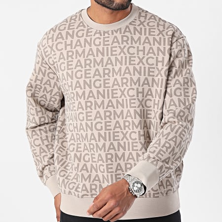 Armani Exchange - Sudadera cuello redondo 6DZMJK-ZJZGZ Beige