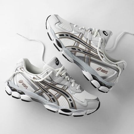 Asics - Canastas Gel-NYC 2055 1203A542 Crema Plata Pura