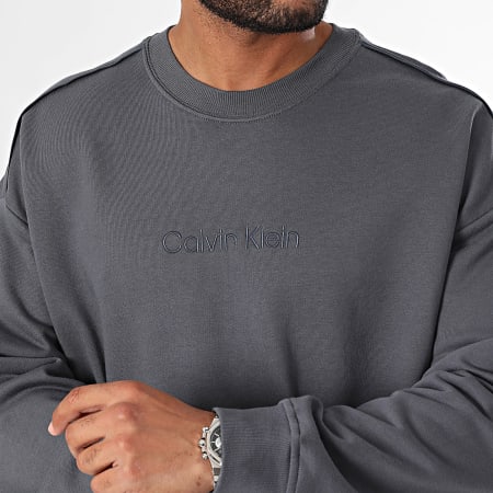 Calvin Klein - Sudadera con cuello redondo NM2686E Charcoal Grey