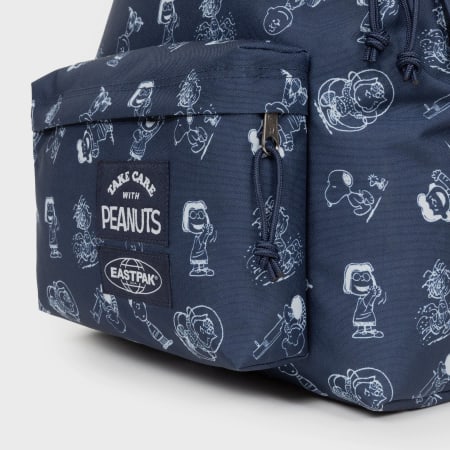 Eastpak - Gewatteerde Peanuts rugzak marineblauw