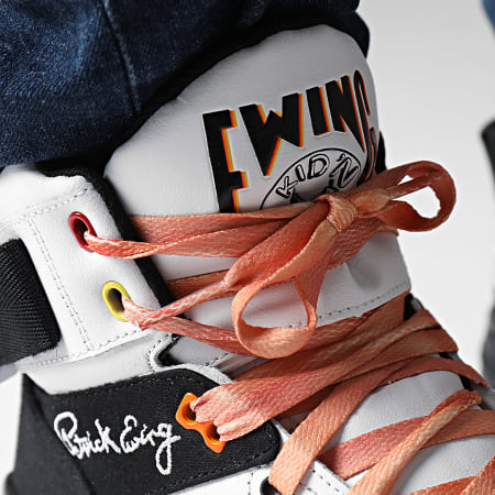 Ewing Athletics - Manden 33 Hi X Kid N Play 1BM02549 Wit Zwart Rood