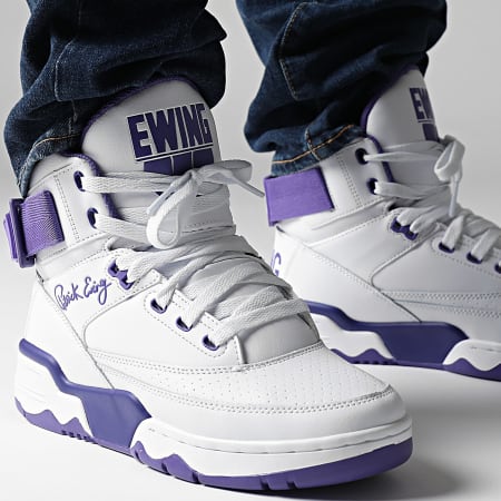 Ewing Athletics - Sneakers Ewing 33 Hi 1BM02527 Bianco Ultra Violet