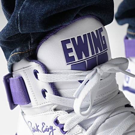 Ewing Athletics - Ewing 33 Hi 1BM02527 Wit Ultra Violet Sneakers