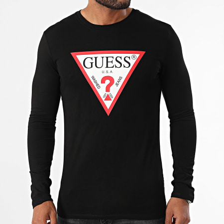 Guess - T-shirt a maniche lunghe M2YI31-I3Z14 Nero