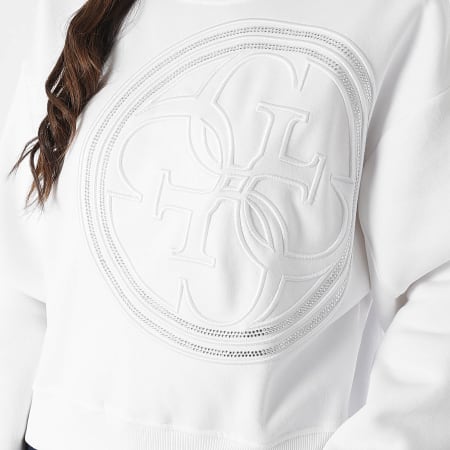 Guess - Sweat Crewneck Femme W4BQ07-K9Z21 Blanc