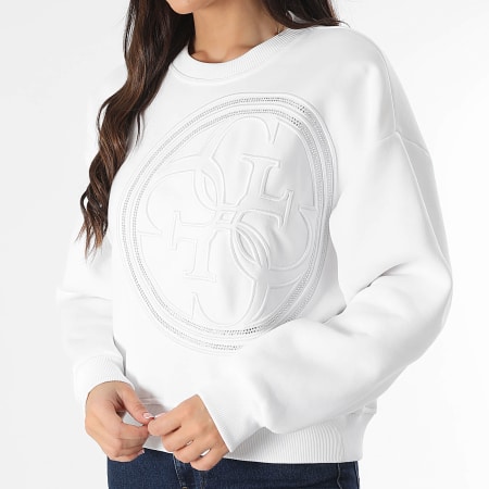 Guess - Sweat Crewneck Femme W4BQ07-K9Z21 Blanc
