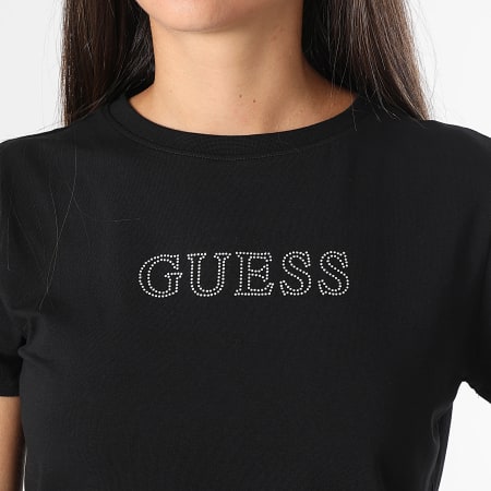 Guess - Damesshirt met bergkristallen V3BI11-J1314 Zwart