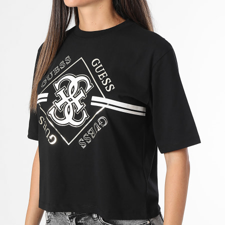 Guess - Camiseta mujer V4BI05-I3Z14 Negro Oro