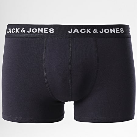 Jack And Jones - Lot De 5 Boxers Harvey Bleu Marine Bleu Clair Blanc