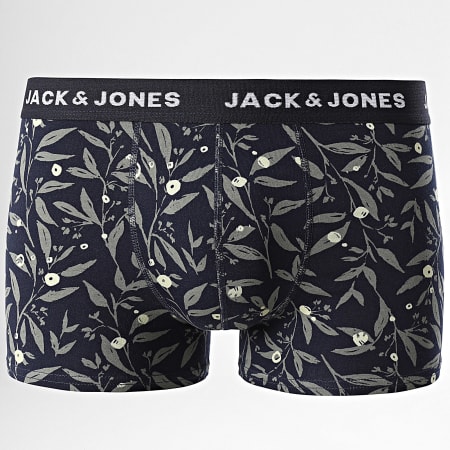 Jack And Jones - Lot De 5 Boxers Harvey Bleu Marine Bleu Clair Blanc