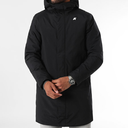 K-Way - Parka con cappuccio lungo Thomas Warm Ottoman K31356W Nero