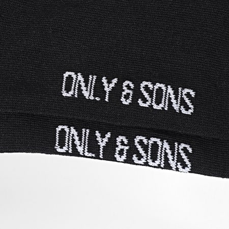 Only And Sons - 3 paar Finch sokken zwart