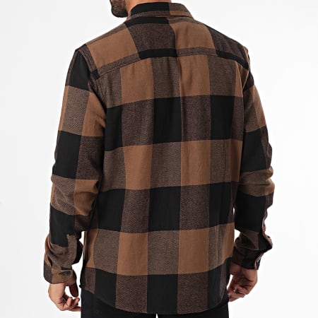 Only And Sons - Sobrecamisa a cuadros negra Milo Brown