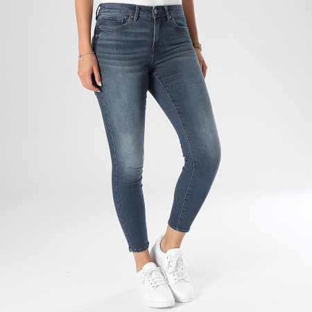 Only - Vaqueros pitillo para mujer Wauw Blue Denim