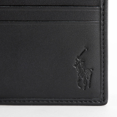 Polo Ralph Lauren - Custodia per carte all over player in bianco e nero