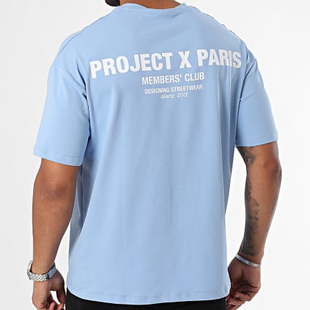 Project X Paris - Ronde Hals T-shirt 2410124 Lichtblauw