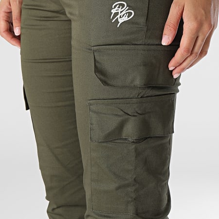 Project X Paris - Pantalon Cargo Femme F224141 Vert Kaki