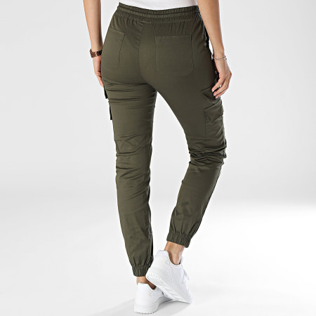 Project X Paris - Pantalon Cargo Femme F224141 Vert Kaki
