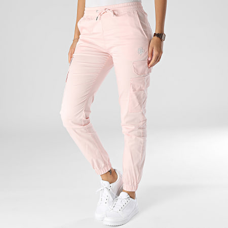Project X Paris - Pantalon Cargo Femme F224141 Rose